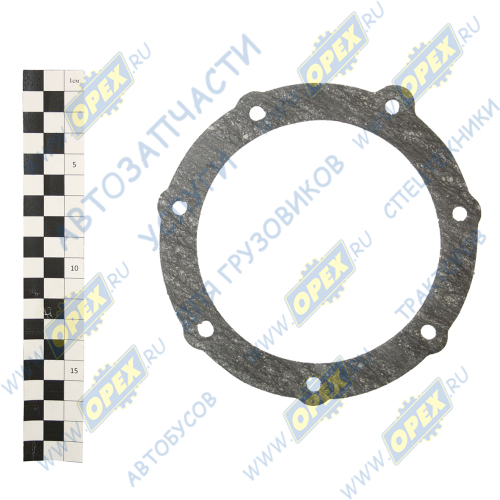 85-4608089 Прокладка С/Ф; ф115х150; 7отв.ф9/1отв.ф5 крышки масляного фильтра МТЗ; (0,6) Techno Drive